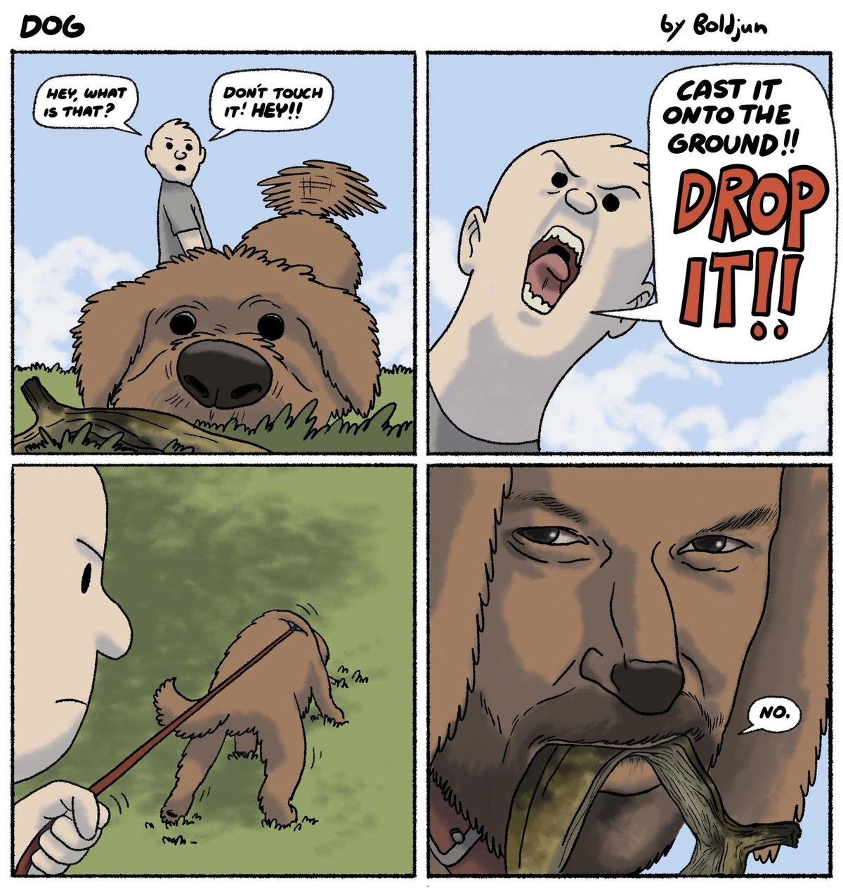 I was there, Gandalf, three days ago... when the strength of Dog failed...