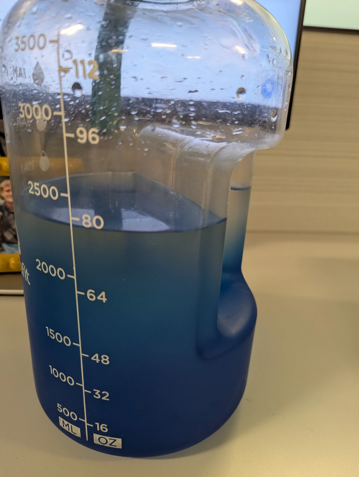 The measurements on my water bottle are not uniform