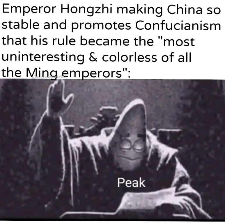 Peace and prosperity are the greatest achievements of a ruler