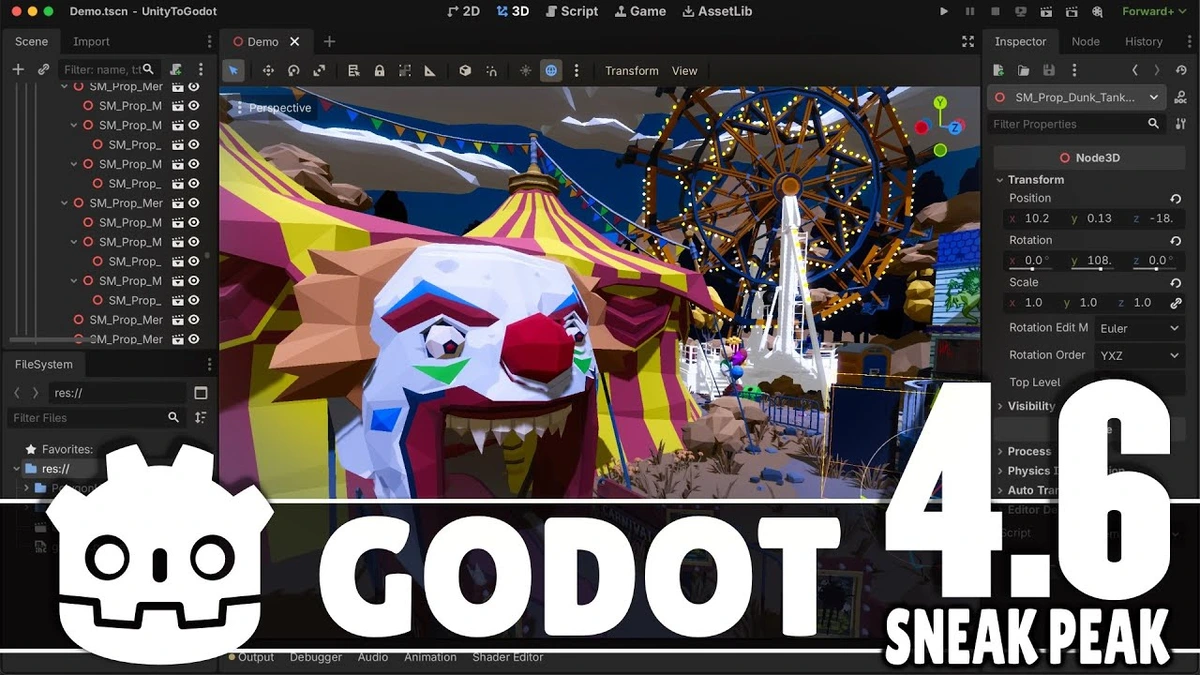 Godot 4.6 Sneak Peek! 👀