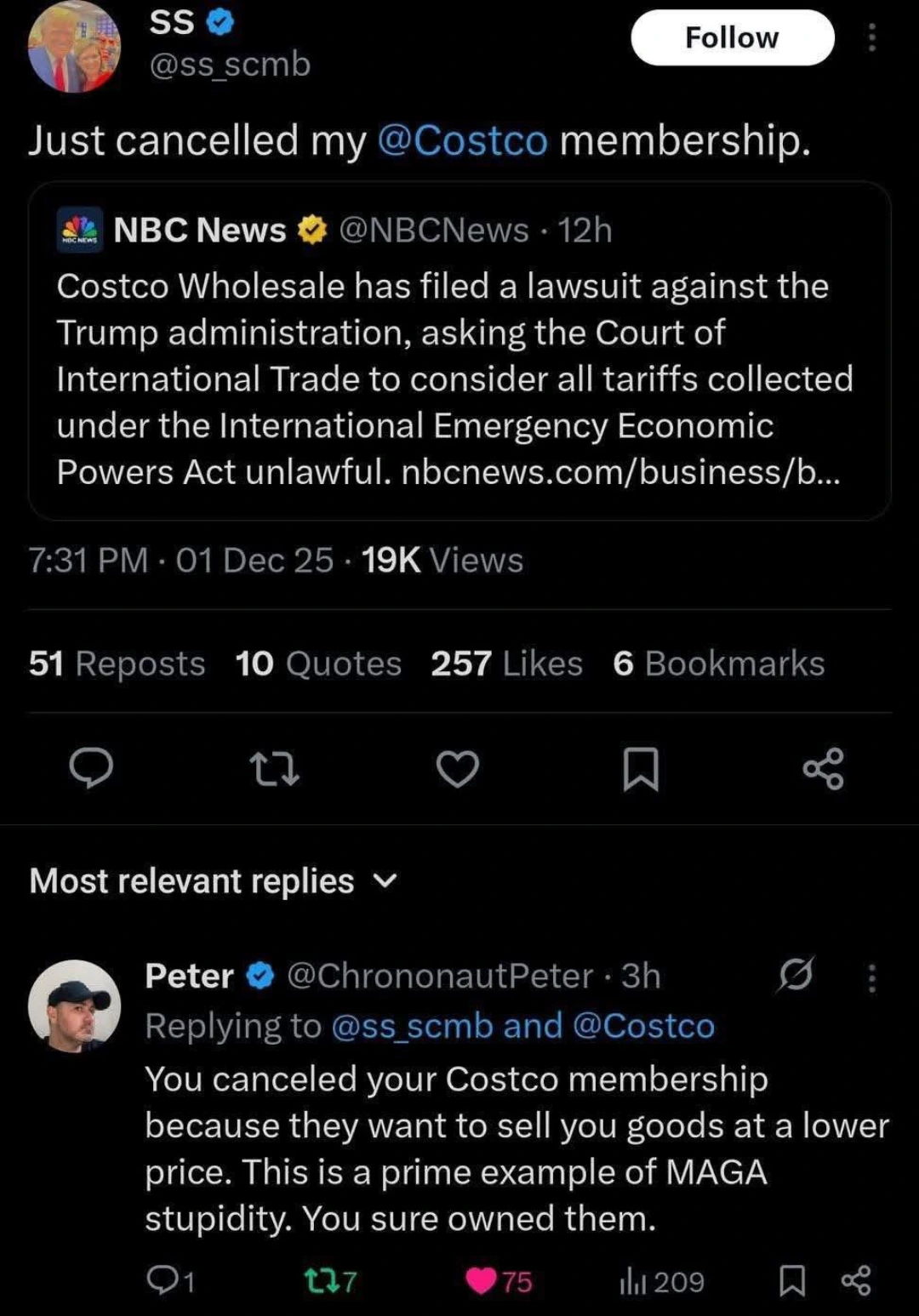 Taking bets on if this person even lives near a Costco, or even on the same continent as one