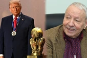 Miniature of famous Azerbaijani sculpture presented to Donald Trump as FIFA Peace Award - PHOTO/VIDEO