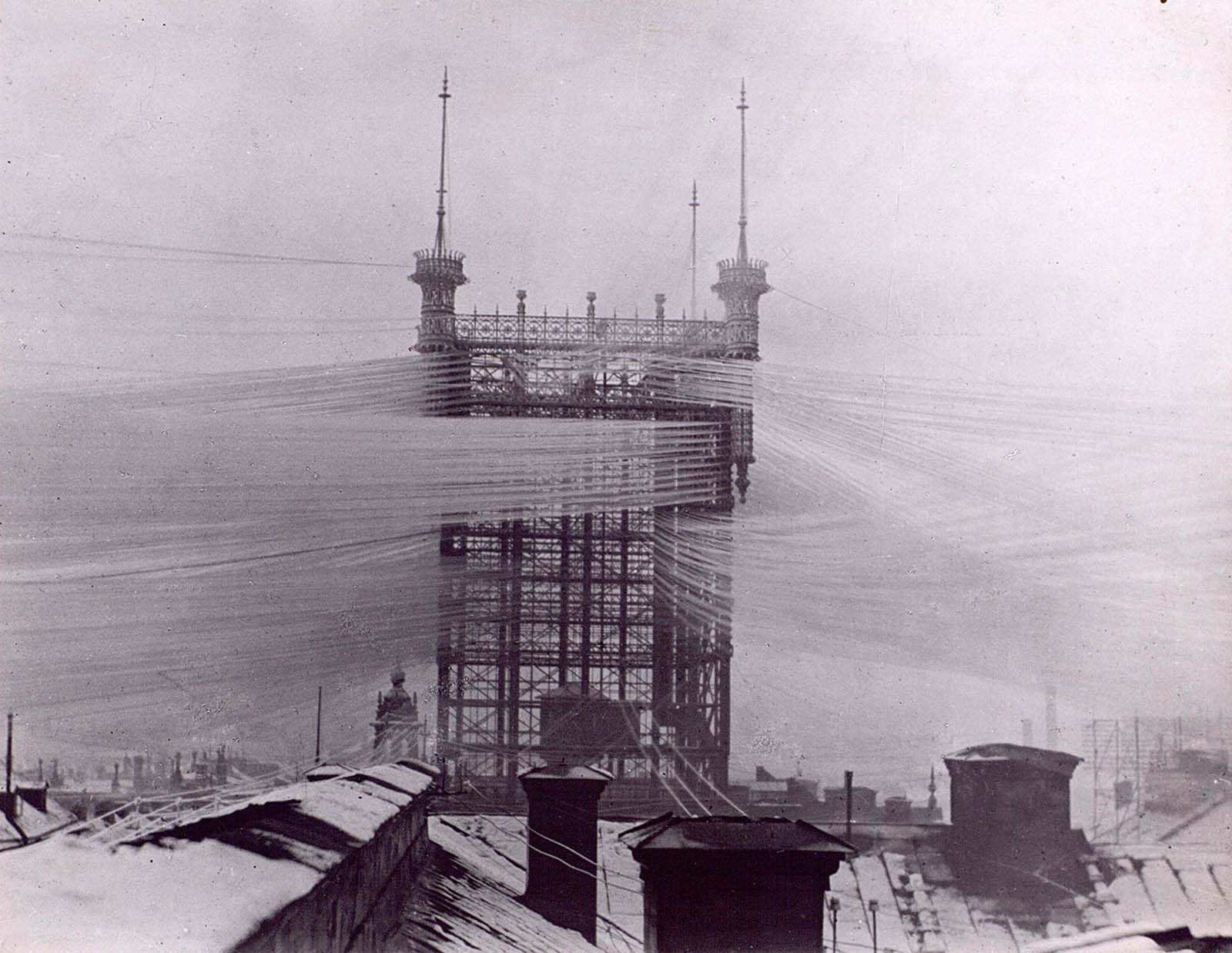 Spiderman Immobilizes a Rampaging Swedish Skyscraper (1890)