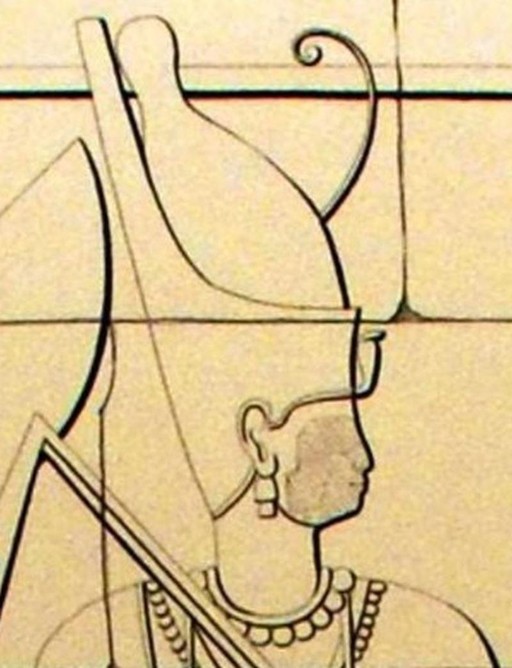 "Artwork depicting a Kushite queen regnant in pyramid Bar. 4, identified by several scholars as the tomb of Amanirenas." - Wikimedia Commons