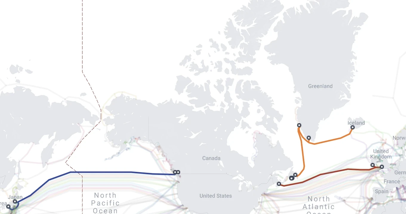 Canada Has 4 Transcontinental Fibre Optic Cables That Physically Bypasses the US