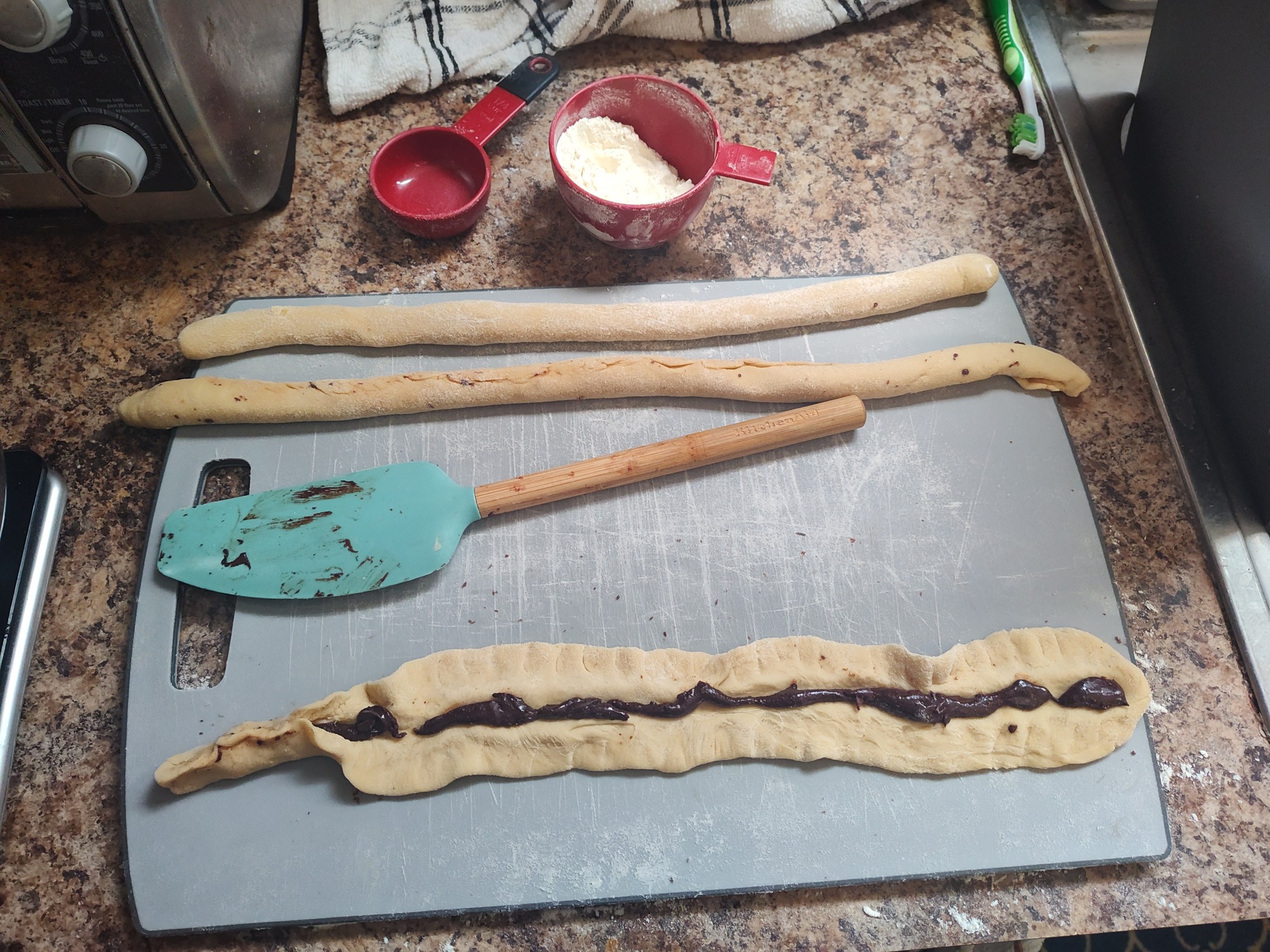 playing with my play doh