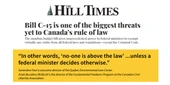 MPs in minority government must stop the Bill C-15 power grab